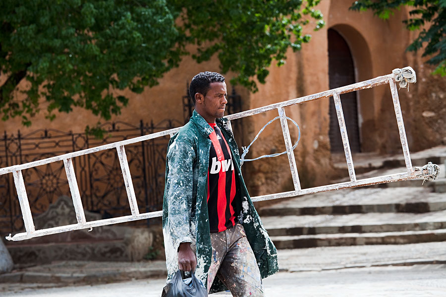  The painted soccer player   Chefchaouen   Morocco